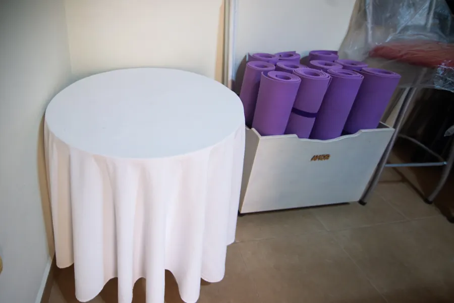 Colchonetas de yoga listas para usar
